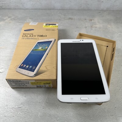 Samsung Galaxy Tab 3 8.0'' SM-T210 White 8GB Wi-Fi Untested
