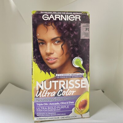 Garnier Nutrisse Ultra Color Nourishing Hair Color Crème, P1 Deep Amethyst