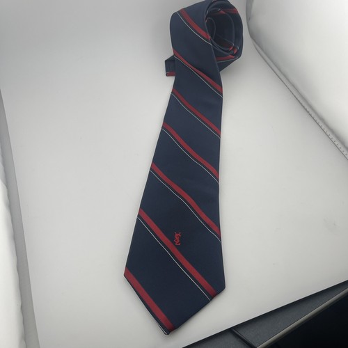 ファッション雑貨・小物その他 Saint Laurent Silk tie with black/gray stripes striped tie in silk jacquard | Saint Laurent | YSL NL