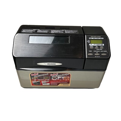 ZOJIRUSHI BB-CEC20 2 LB Loaf Bread Machine Home Bakery Supreme Black / Stainless