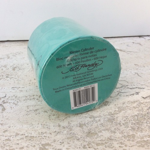 Ed Hardy Round Memo  sticky note Pad Office Decor Supply Green