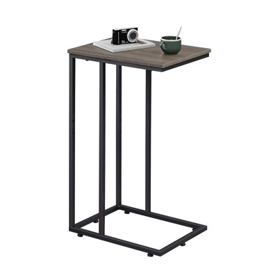 Small Side Table, C Shaped End Table for Couch, Sofa and Bed, Tv Tray Table T...