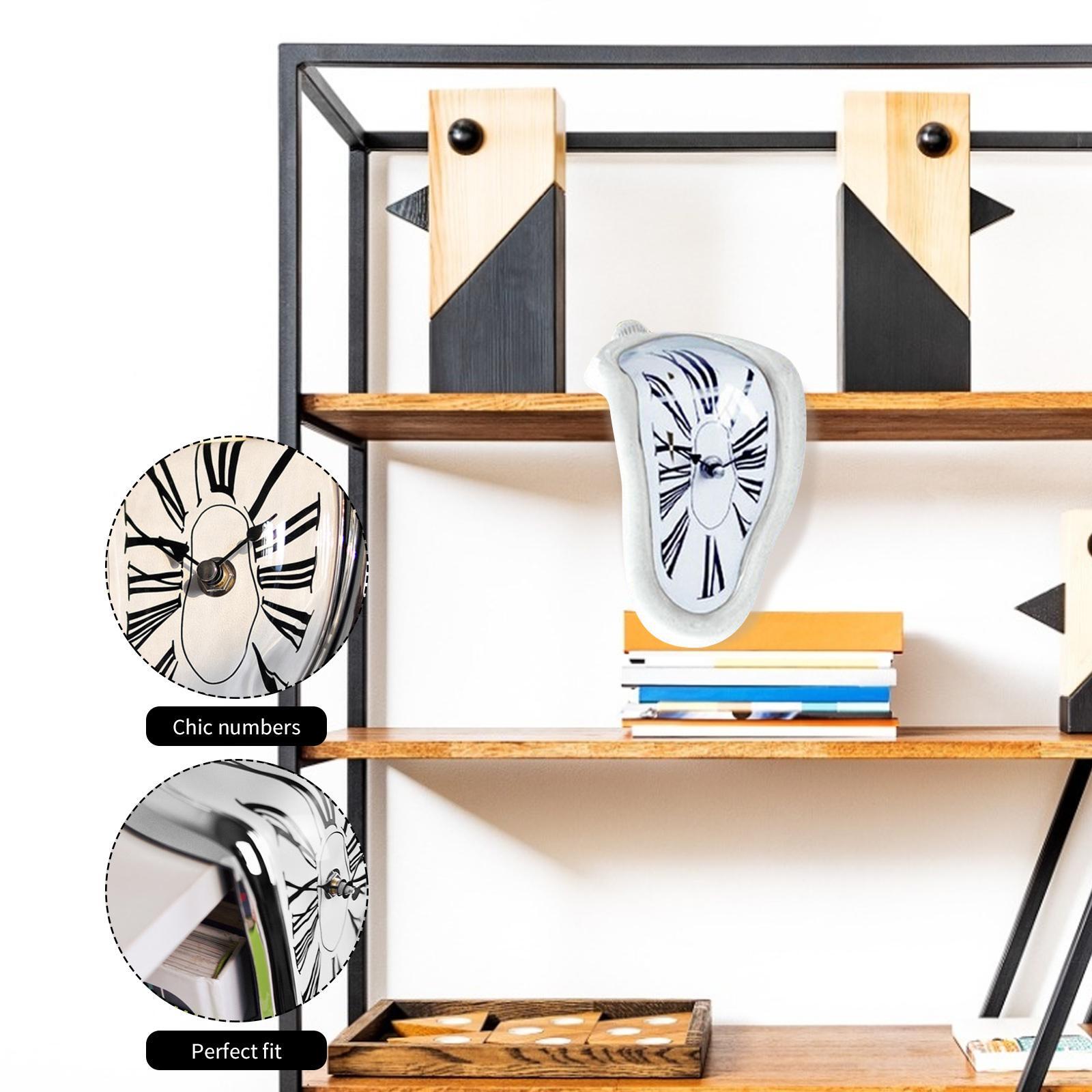Melting Clock Decorative Table Desk Decor Salvador Dali Style Special Gifts