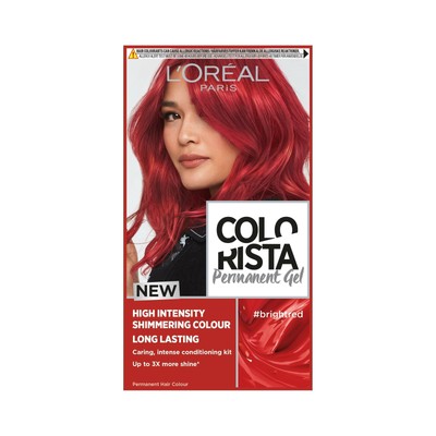 L Oreal Colorista Bright Red Permanent Hair Dye Gel Long Lasting