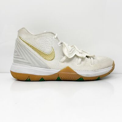 

Nike Girls Kyrie 5 AQ2458-170 Белые баскетбольные кроссовки Кроссовки Размер 3Y, Белый, Kyrie 5