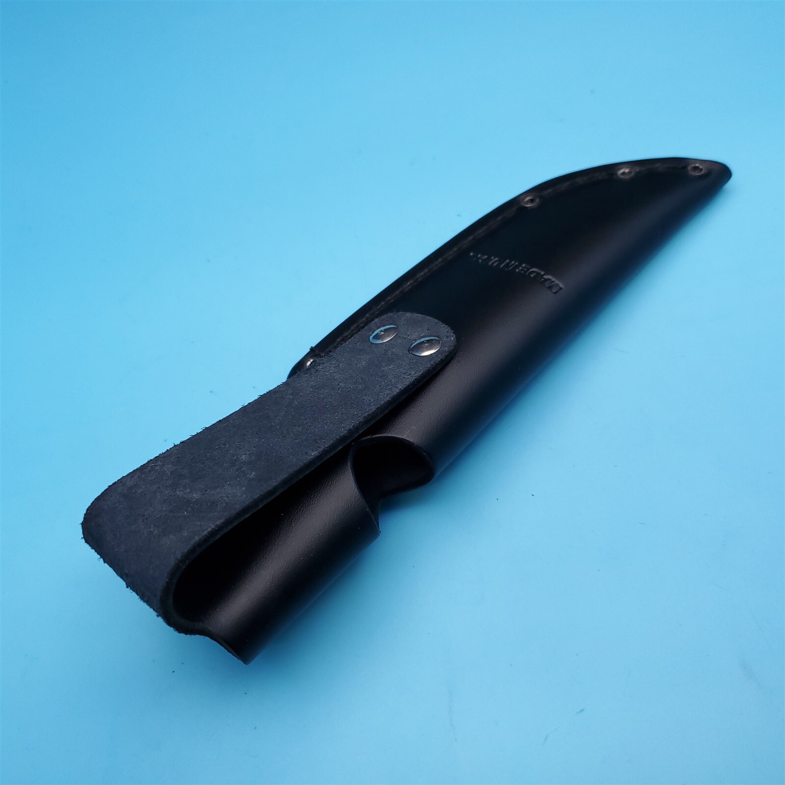 Cutco Knife Sheath Black Leather Fixed Blade Belt 5" Hunting 1087 5718 5719 USA