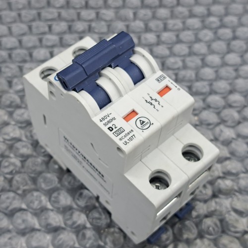 YuCo YC-2-2D  Minature DIN RAIL Circuit Breaker 2 Pole 2A D Curve TUV ,UL 1077 E