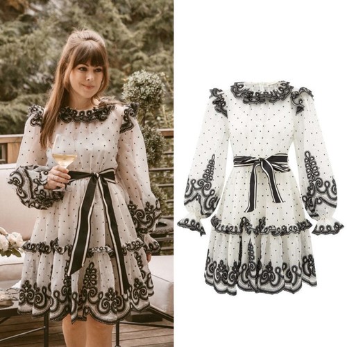 新品）LAUBE BLANC Pin-tuck Lace Mini Dress Pin-tuck Lace Mini Dress – L'AUBE BLANC