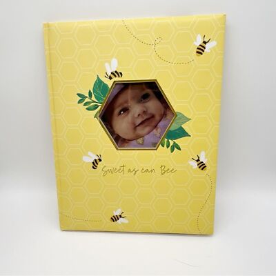 Baby Book Bumble Bee Sweet As Can be Yellow Frame Cover 39 Pages