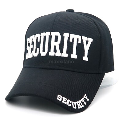 Baseball Cap Solid Color Security Visor One Size Adjustable Polo Style Strapback