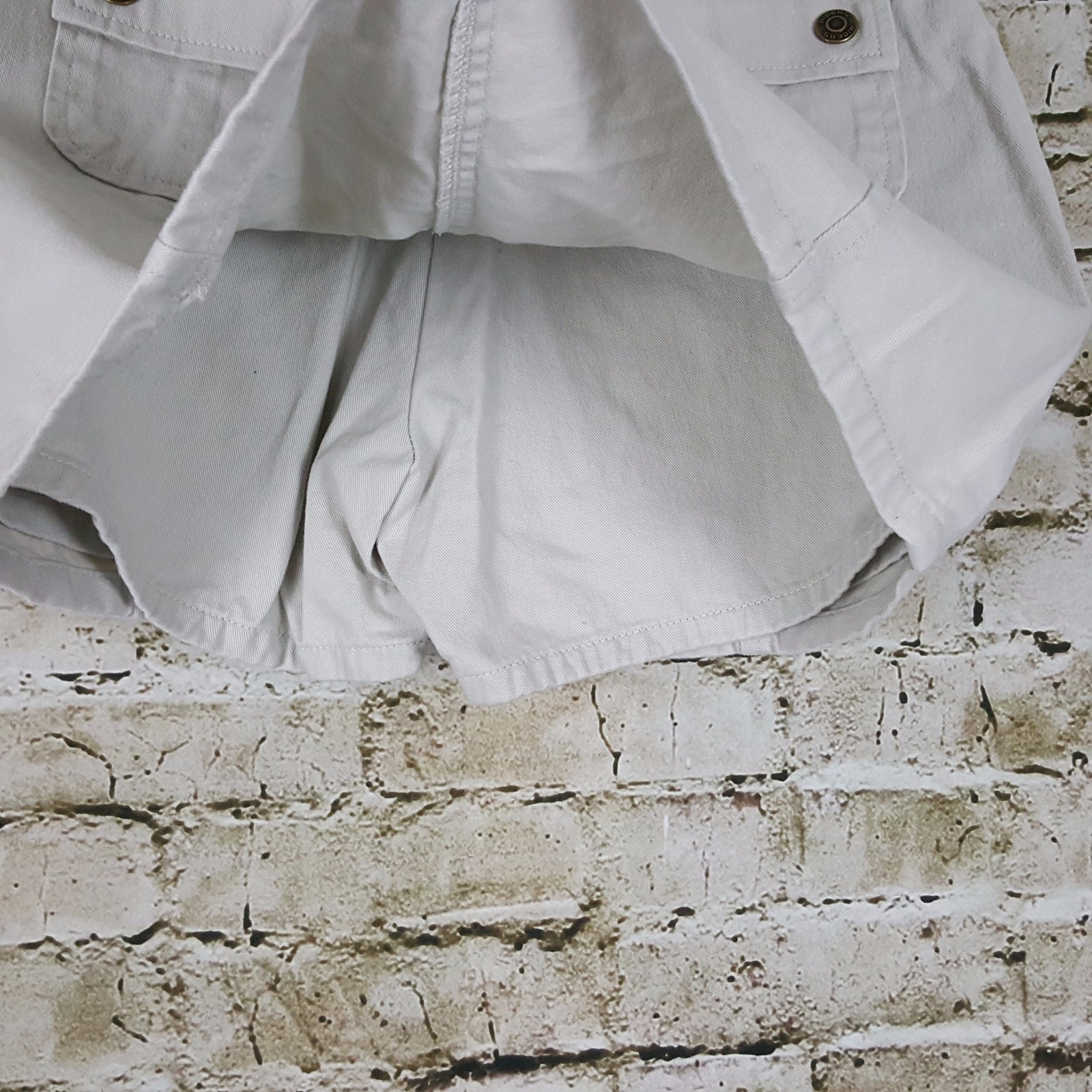 LEE Riders Girls Youth Denim Skort 12 R Tween Beige Denim Skirt short Casual