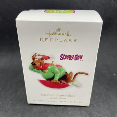 NEW Hallmark Keepsake 2010 Scooby Doo Scooby's Snowy Ride Christmas Ornament T5