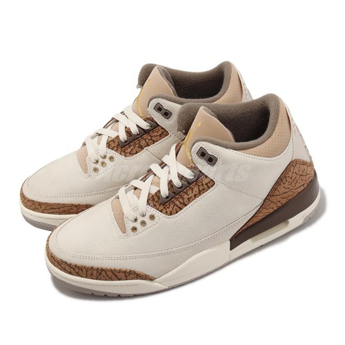

Мужские повседневные кроссовки Nike Air Jordan 3 Retro AJ3 Light Orewood Brwon Palomino CT8532-102, Коричневый, Air Jordan 3 Retro