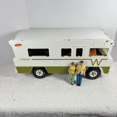 Vintage 1970 s Tonka Winnebago Indian RV Motorhome Camper Toy W Family