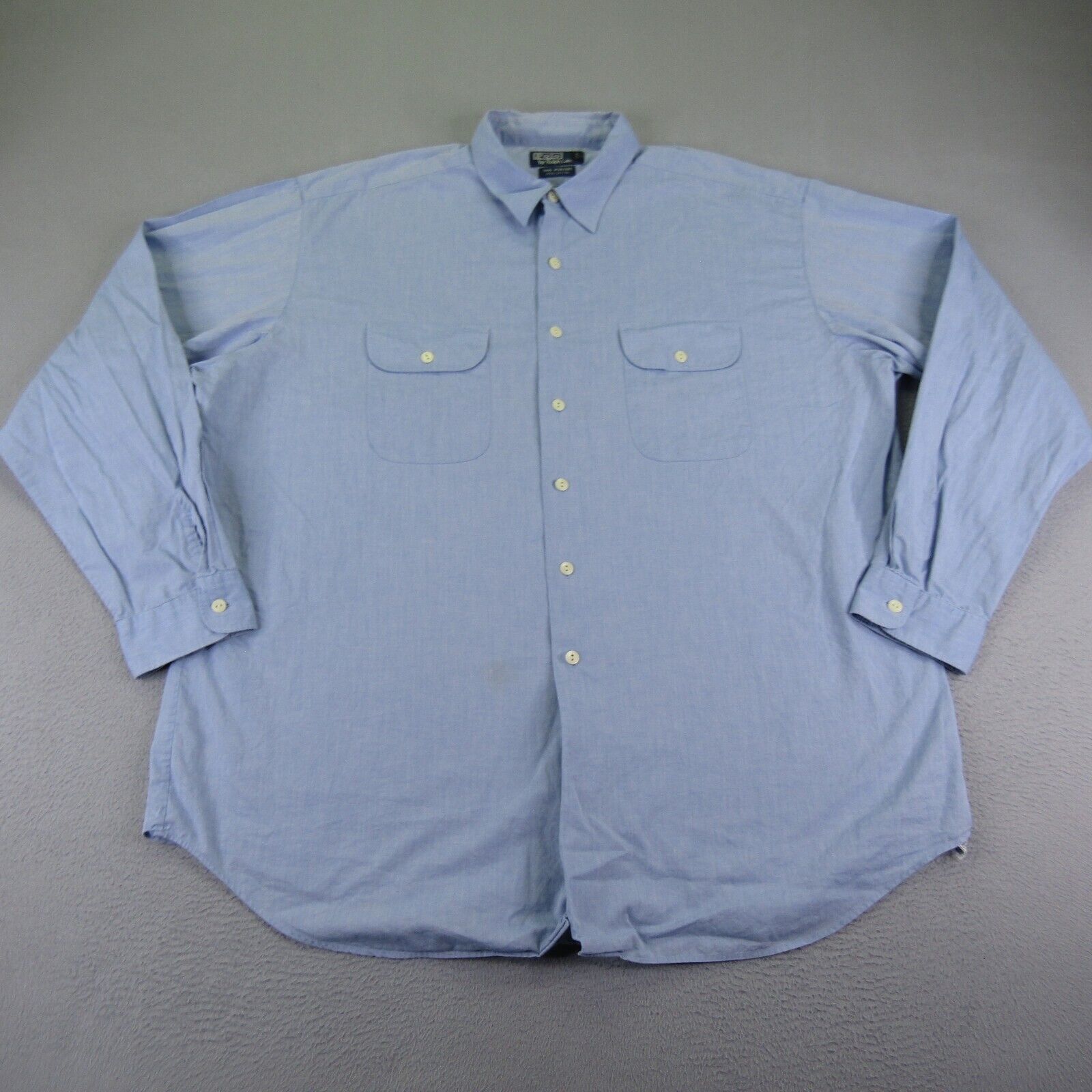Vintage Polo Ralph Lauren Shirt Mens 2XL XXL Blue Java Vintage Polo Ralph Lauren Shirt Mens 2XL XXL Blue Java