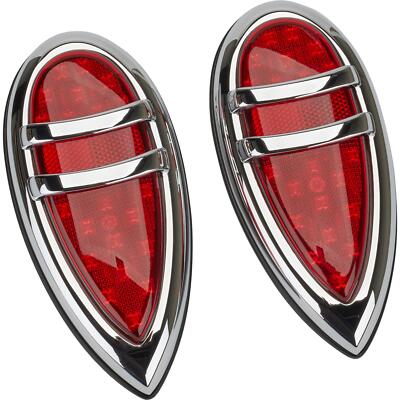 Speedway Motors 1938-1939 Lincoln Zephyr LED Retrofit Tail Lights Pair Kit