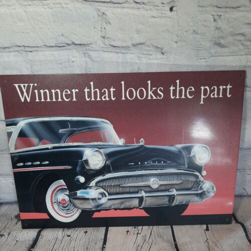 Buick Tin Metal Sign Winner that looks the part Repro Man Cave...