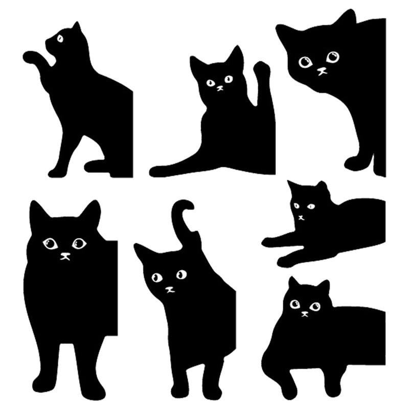 7pcs Cat Book Markers Clip Cute Magnetic Book Page Mark Clip Set for Book Lovers
