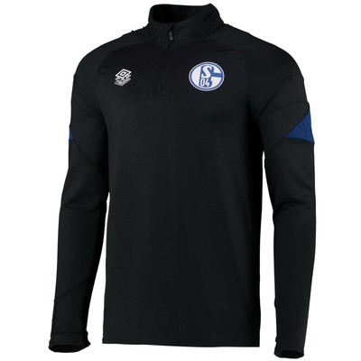 UMBRO SCHALKE FOOTBALL 04 HALF ZIP TRAINING TOP SWEATSHIRT UMBRO MENS