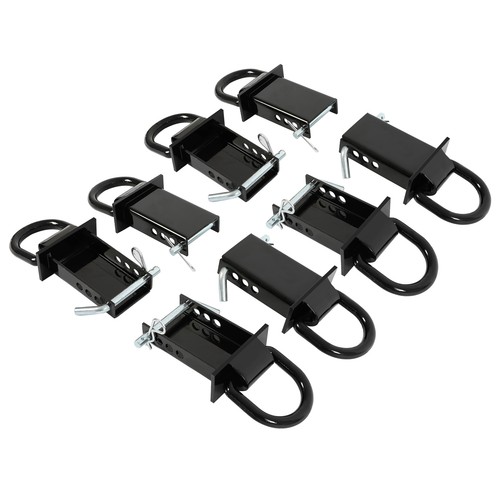 Standard 2"x 4" Heavy Duty Adjustable Trailer Stake Pocket D Ring 8 Pcs