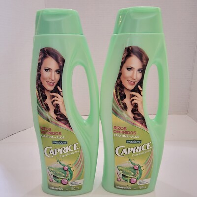 2Pack PALMOLIVE CAPRICE ESPECIALIDADES RIZOS DEFINIDOS CURLS KERATINALOE SHAMPOO