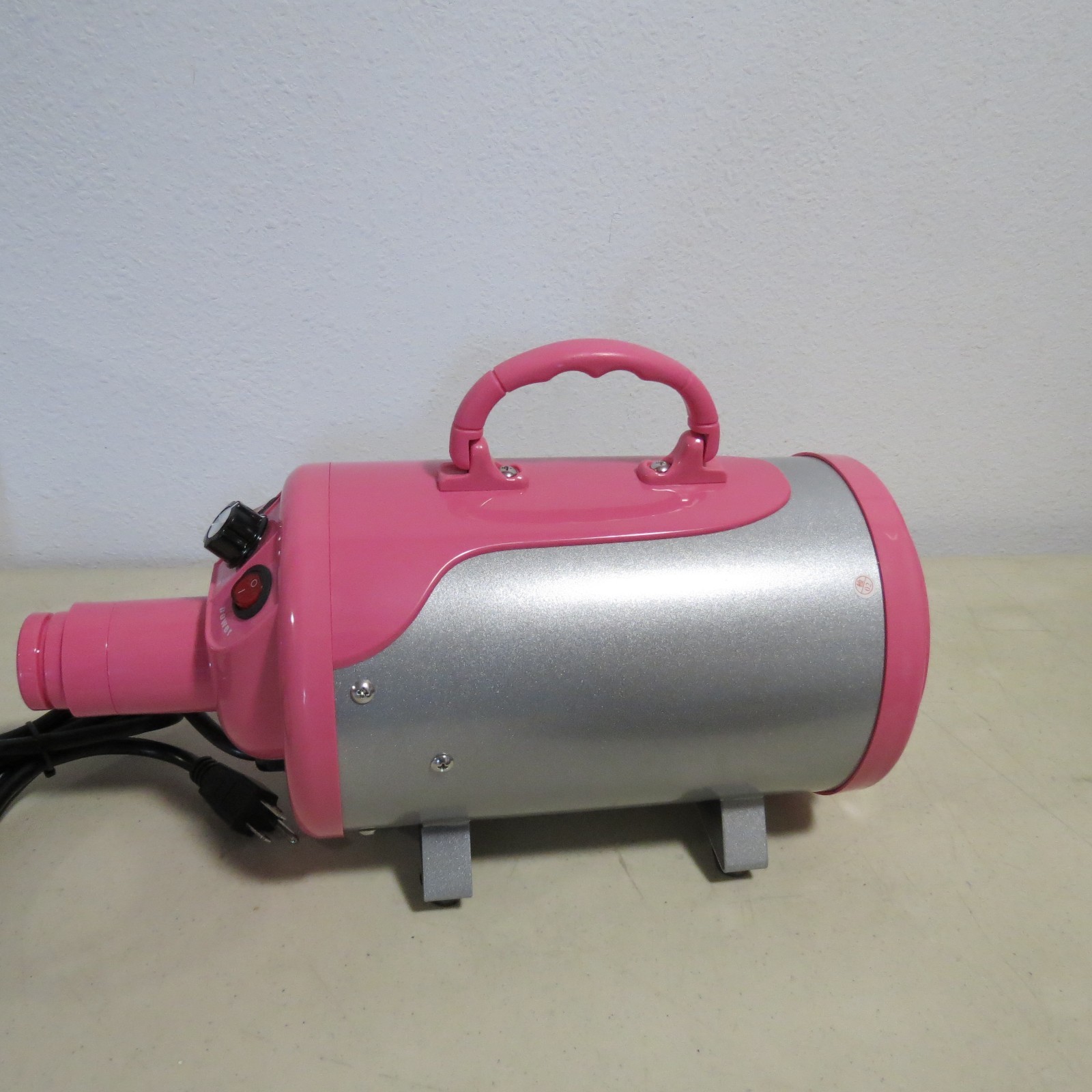 SHELANDY 3.2HP Stepless Adjustable Speed Pet Hair Force Dryer Dog Grooming PINK