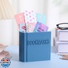 Honeydak 3D Printed Book Shaped Bookmark Holder Book Lover Gift Bookish Accessory Office Desk Supplies Funny Bookmark Accessories End of Year Gift for Teacher(Blue Gray)