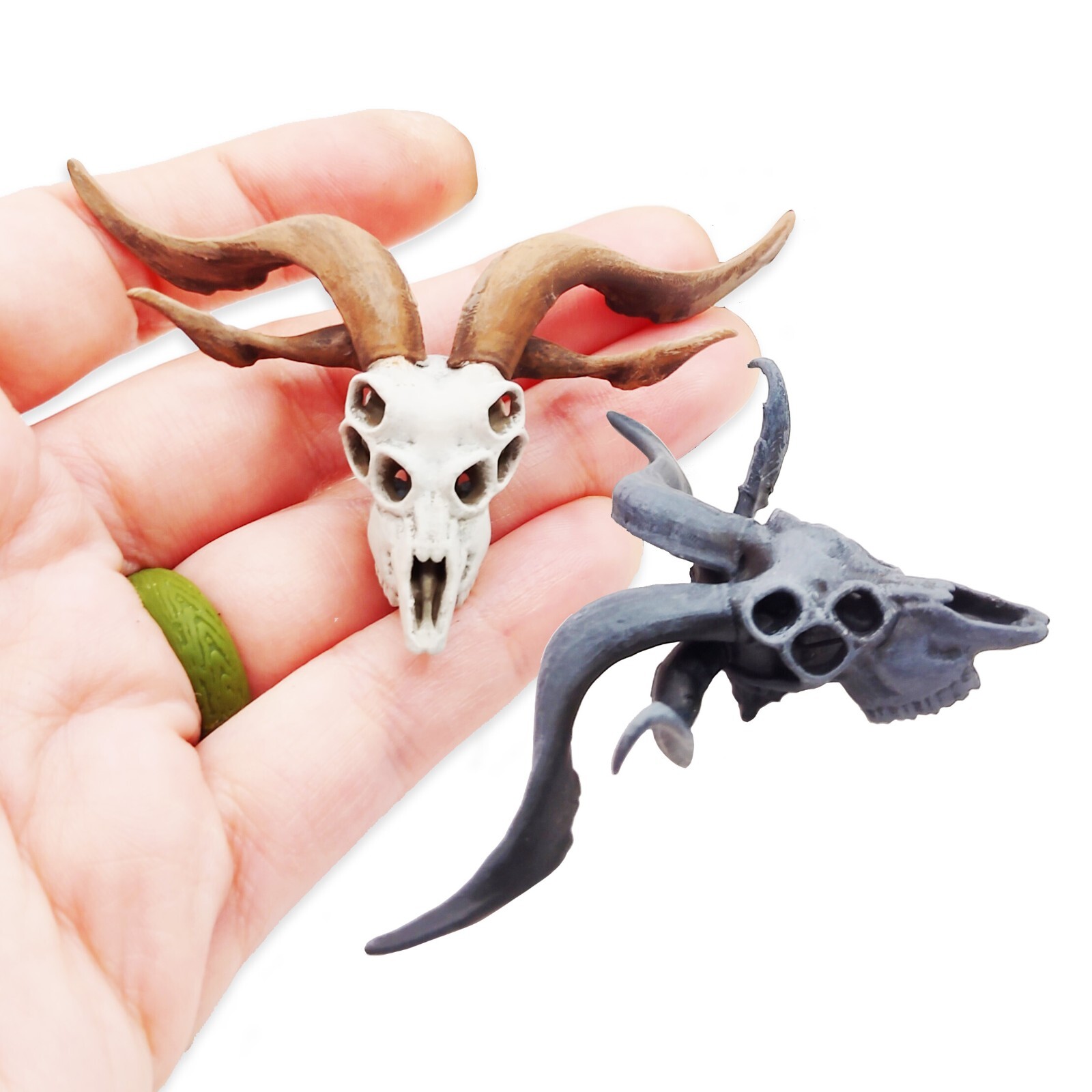 【MAISON MINED】22SS★ SKULL GOAT HALF T Demon Goat Skull 1:12 Scale Artisan Diorama Dollhouse