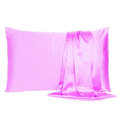 Silky Pure Satin Pillowcase for Hair Pillowcases Housewife Queen Standard 1 Pc