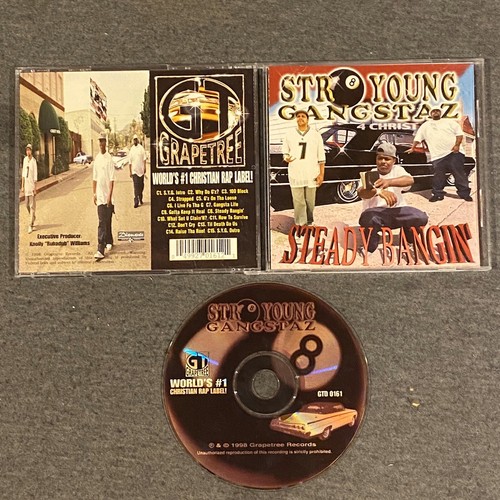STR8 Young Gangstaz - Steady Bangin' (CD, 1998, Grapetree