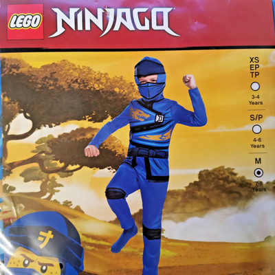 Halloween , Faschingskostüm , Lego Ninjago , Kindergröße für 7-8 Jahre. Karneval