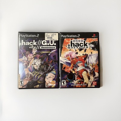 PS2 Lot Of 2 .Hack G.U. Reminisce Mutation CIB Playstation 2 WORKING Reg Card