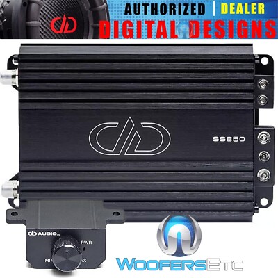 DD AUDIO SS850 SUPER SMALL MONOBLOCK 850W RMS SUBWOOFERS BASS 1-OHM AMPLIFIER