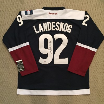 Gabriel Landeskog Signed 20th Anniversary Avalanche Jersey (PSA / DNA COA)