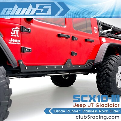 ''Blade Runner'' Stainless Rock Slider for Axial SCX10 III Jeep JT Gladiator