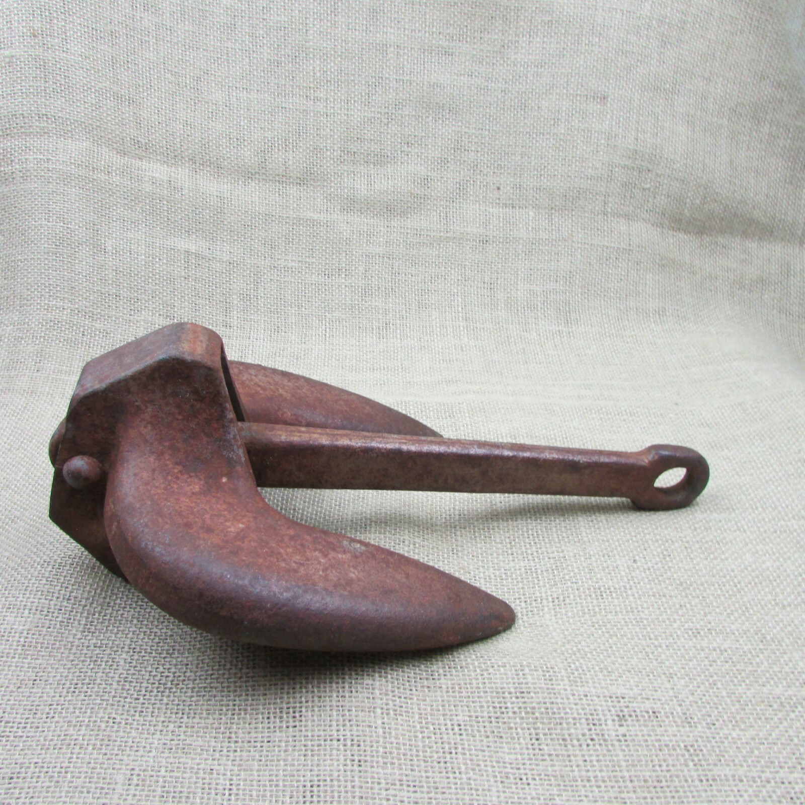 Vintage Roloff Mfg. Corp Cast Iron Marine Boat Anchor N15 Kaukauna Wisconsin