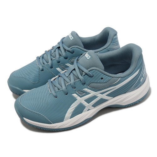 

Детские молодежные теннисные спортивные кроссовки Asics GEL-Game 9 GS Gris Blue White 1044A052-402, Синий, Gel-game 9 Gs