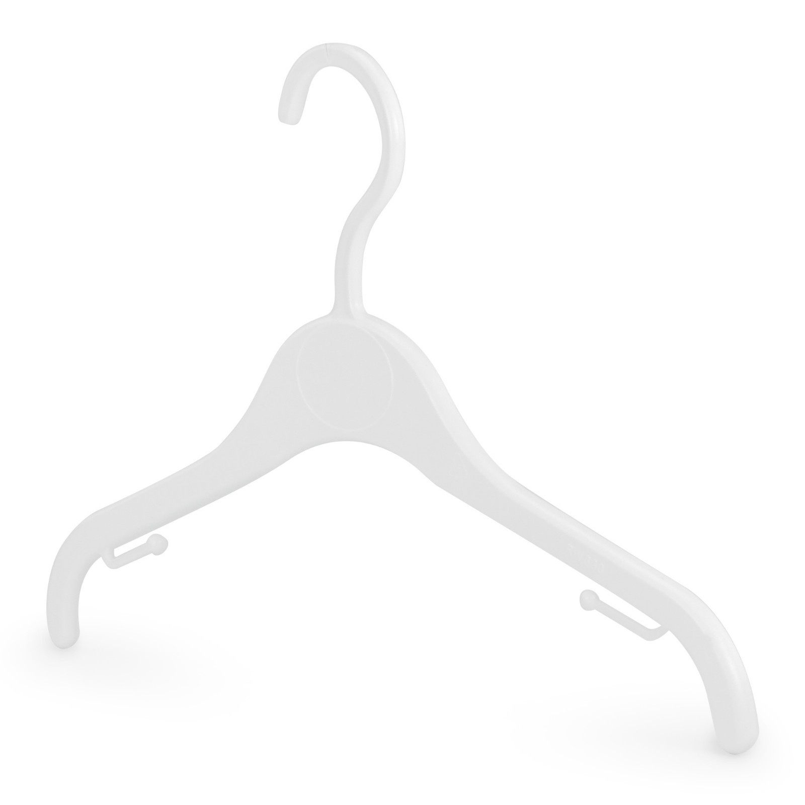 Hangerworld™ 50 Children's White 30cm Plastic Coat Hangers Baby Toddler