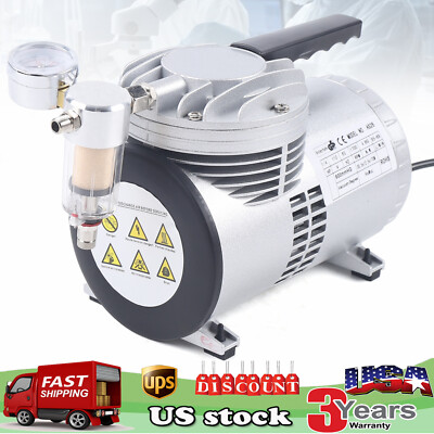 Pro Lab Vacuum Pump 20-23L/min Oilless Vacuum Pump HVAC Diaphragm Filter Pump