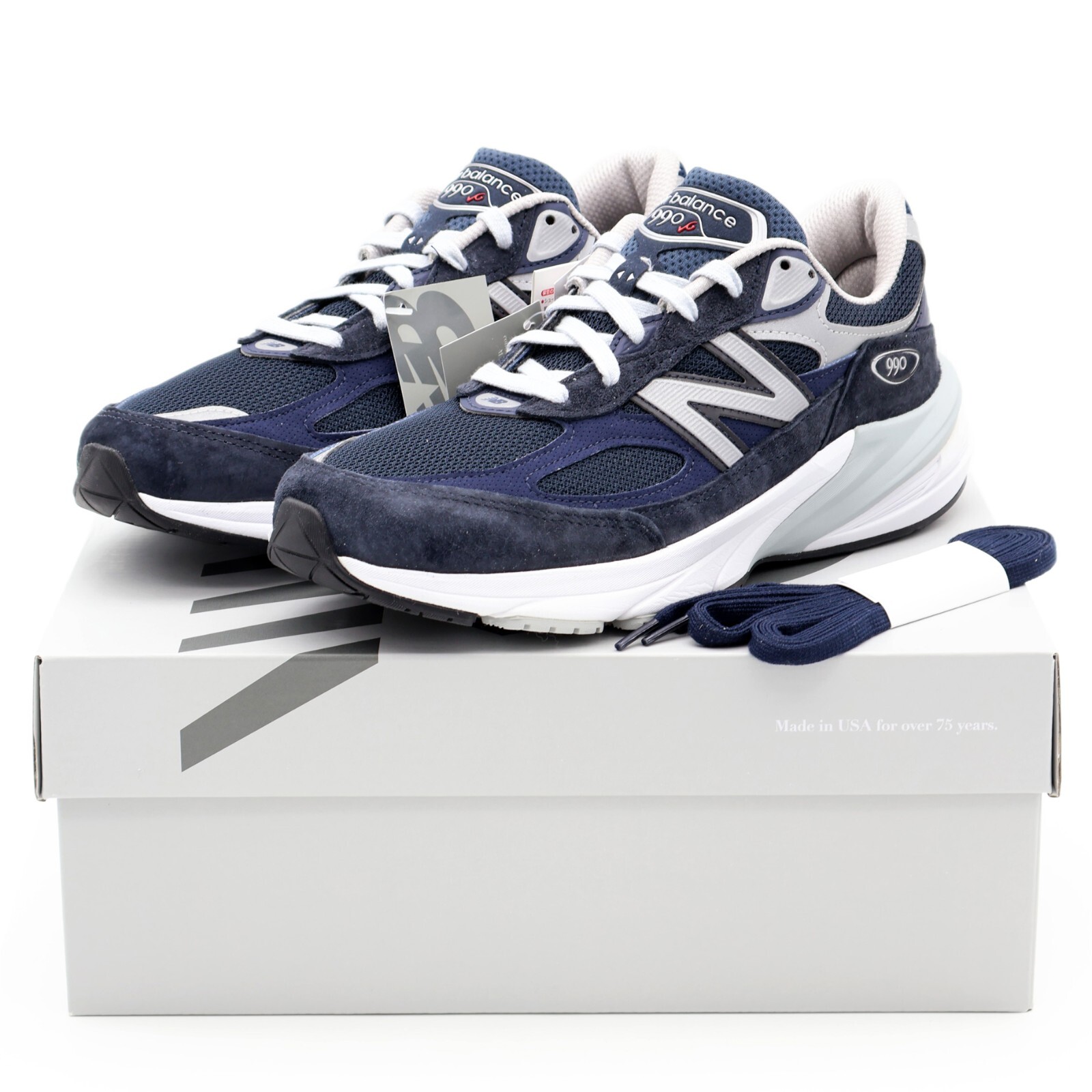 M990NV6 New Balance 990V6 Navy White White (Men's) | eBay M990NV6 New Balance 990V6 Navy White White (Men's) | eBay