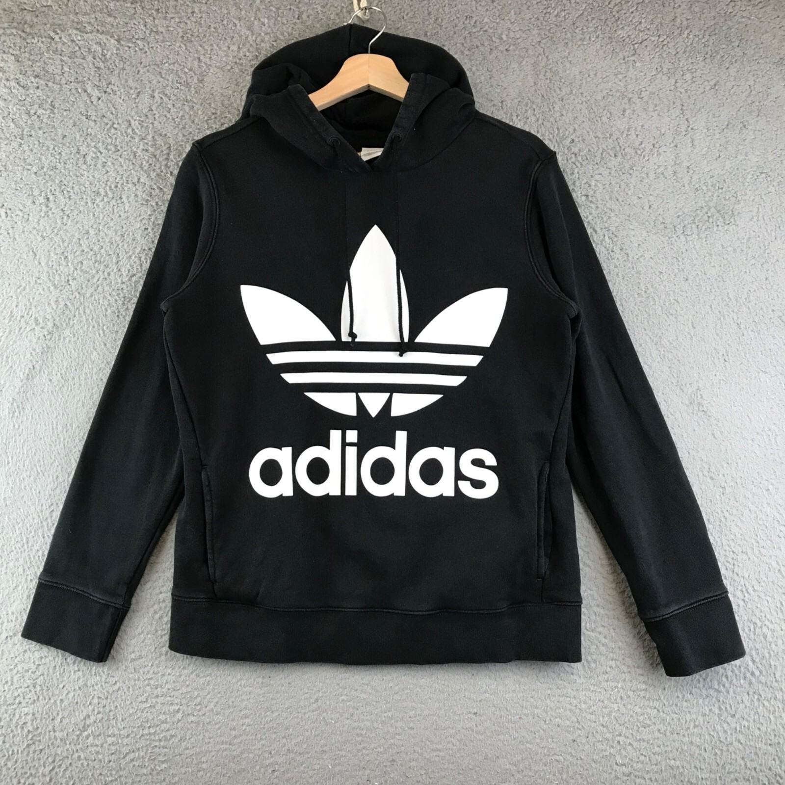 トップス 00s adidas zip hoodie trefoil logo Adidas Trefoil Logo Light Blue Hooded Sweatshirt Hoodie Size