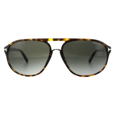 Pre-owned Tom Ford Sunglasses 0447 Jacob 52b Dark Havana Smoke Gray Gradient