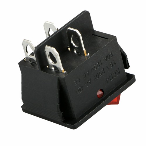 2 Pcs Rocker Switch DPST ON/OFF Toggle 16 Amp 250v 20 Amp 125v 4 Pin Ec-2604 NEW