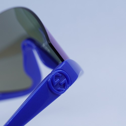 Pre-owned Gucci Gg1650s 010 Blue/blue Gradient Mirror 99-1-110 Sunglasses