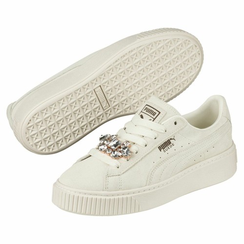 

[367452-03] Женская замшевая платформа Puma Gem, Белый