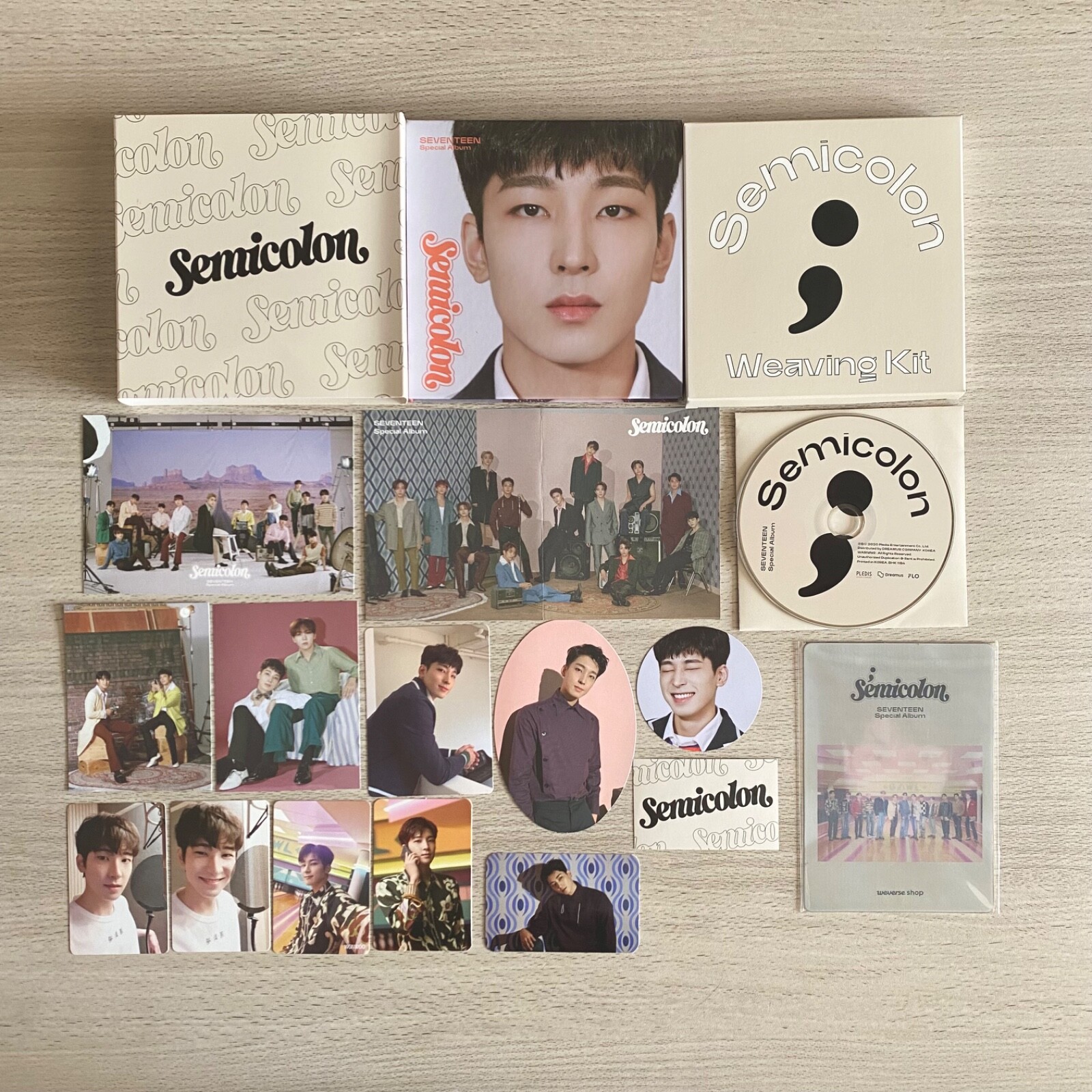 SEVENTEEN special album Semicolon wonwoo set + photo card + SEVENTEEN special album Semicolon wonwoo set + photo card +
