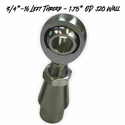 LEFT 3/4'' Chromoly Heim Joint & Steel Weld Bung Rod End 1.75'' OD .120'' Wall Tube