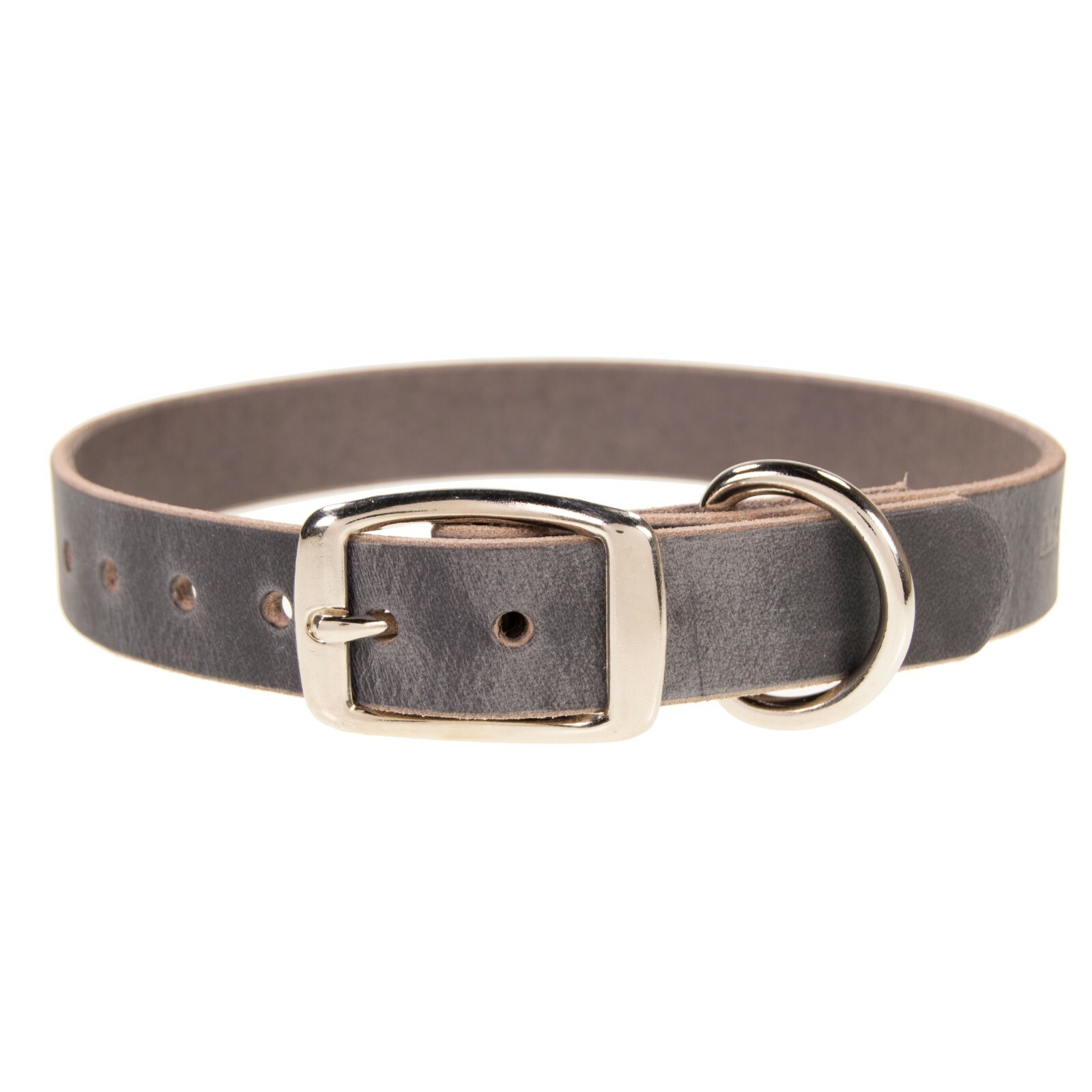 Heavy Duty Leather Dog  Collar_Medium, Large, XL_1" Wide_Amish Handmade