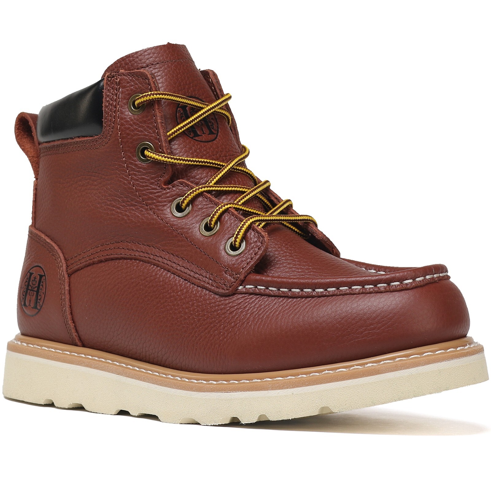 HANDMEN Soft Toe EH WR Mens Work Boots, Non-Slip EVA Rubber Sole (303)