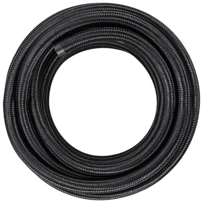VEVOR 6AN 25 FT Fuel Line Kit Stainless Steel Nylon Braided 15 Hose End Fitting